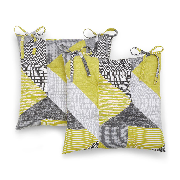 Catherine Lansfield Larsson Geo Seat Pad Pair Wayfair.co.uk